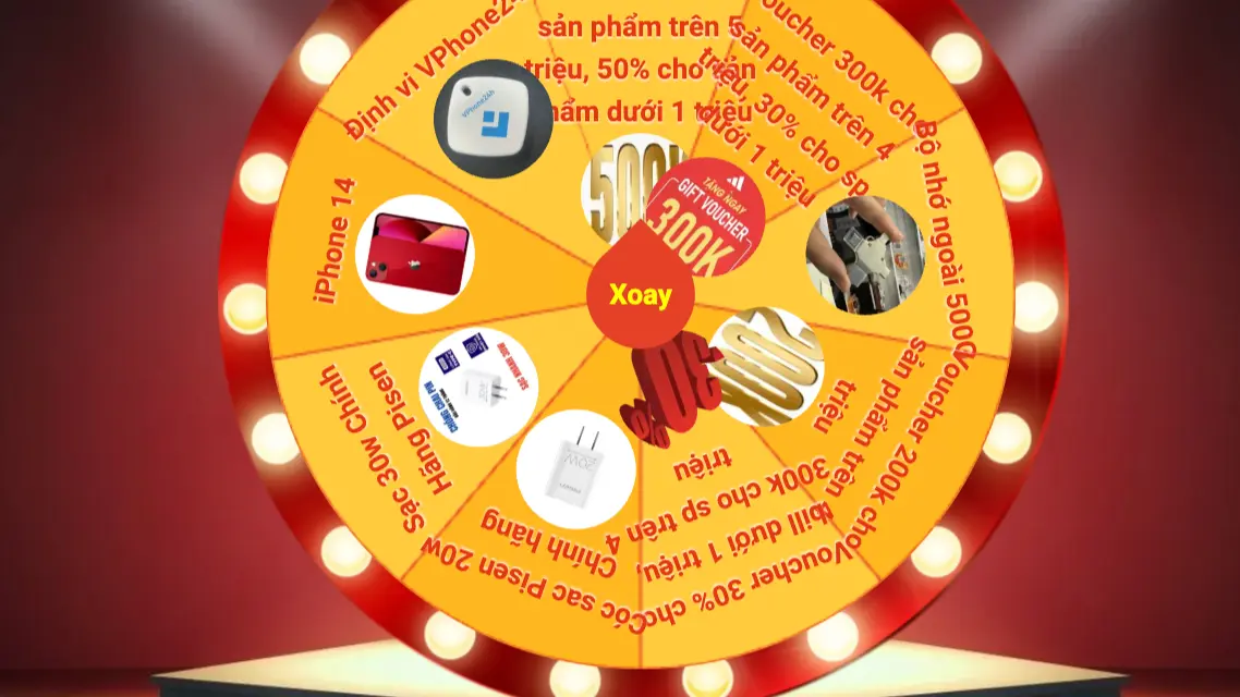 Hướng dẫn quay số may mắn