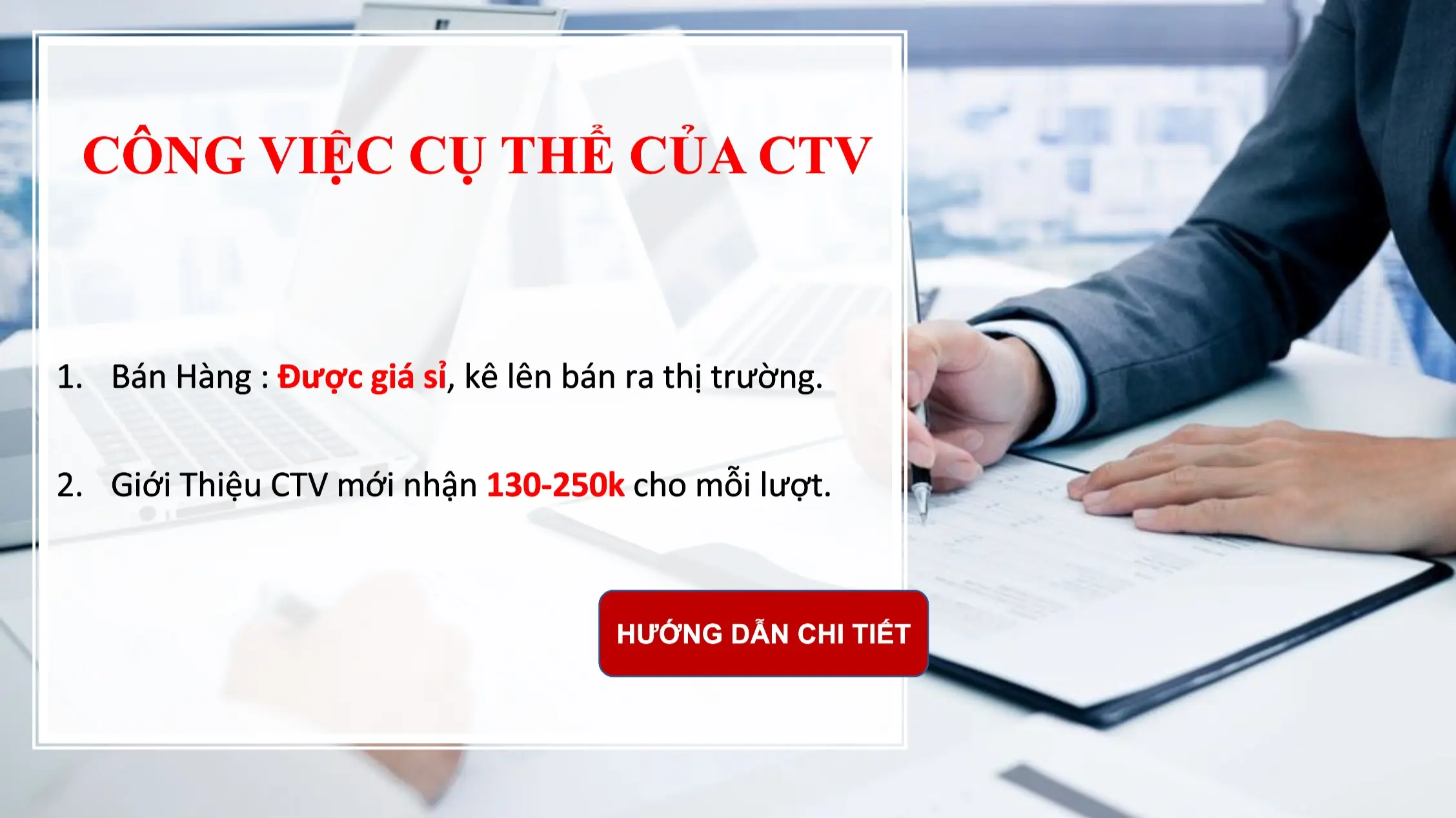 Công việc của CTV là gì?