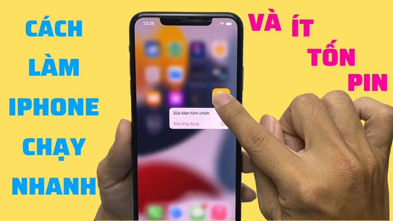 CÁCH GIẢM HAO PIN VÀ TĂNG TỐC IPHONE